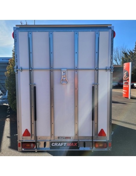 CRAFTMAX-Plywood-1300kg-Kofferanhaenger-grosse-Rampe-Abstellstuetzen-3.05×1.57x1-2