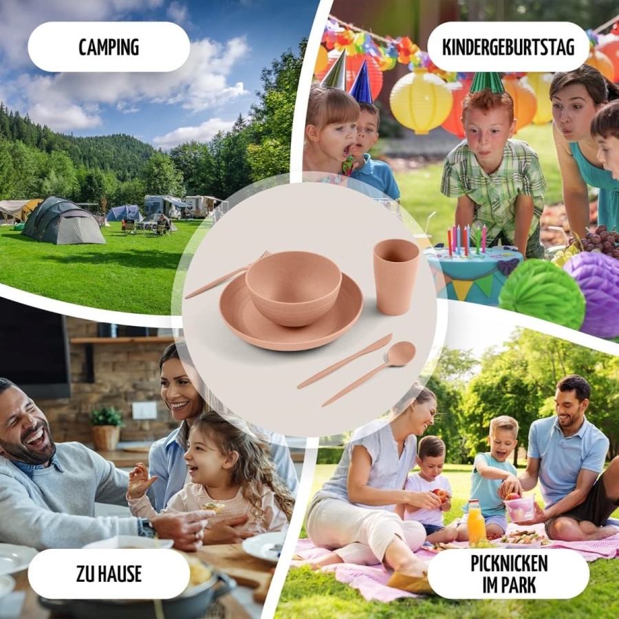 Wohnmobil-Reisemobil-Camping-Geschirr-ultraleicht-fuer-die-Reise-Party-Kinder-Geschirrset-Picknick-3