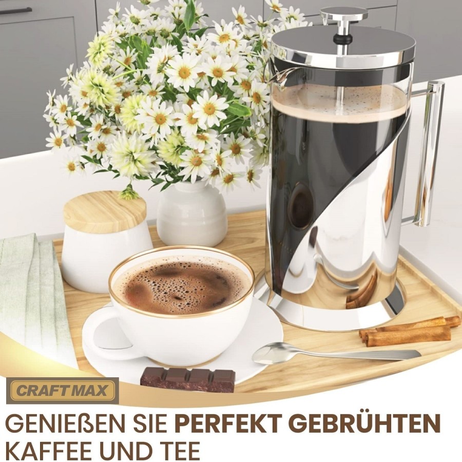 CRAFTMAX-cafe-francais-Pressfilterglaskaraffe-Kaffeemaschine-ohne-Strom-8
