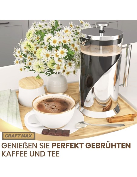 CRAFTMAX-cafe-francais-Pressfilterglaskaraffe-Kaffeemaschine-ohne-Strom-8