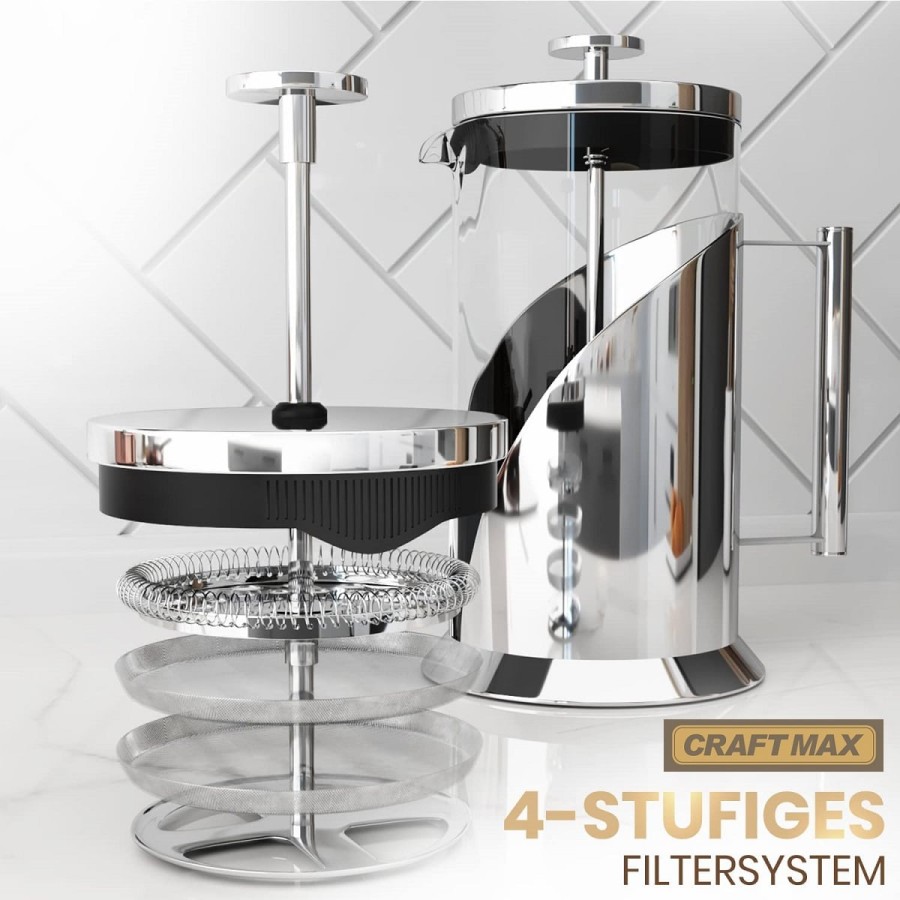CRAFTMAX-cafe-francais-Pressfilterglaskaraffe-Kaffeemaschine-ohne-Strom-7