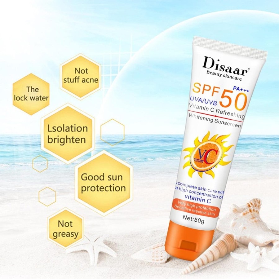 Sonnencreme-Lichtschutzfaktor-50-fuer-Gesicht-und-Koerper-mit-UVAUVB-Schutz-Vitamin-C-1