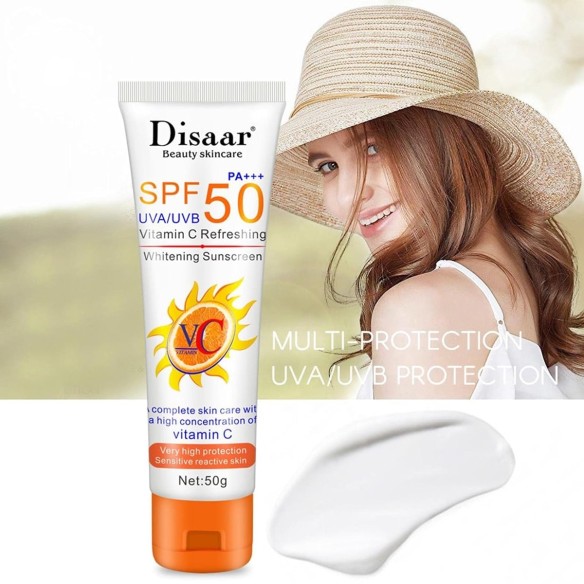 Sonnencreme-Lichtschutzfaktor-50-fuer-Gesicht-und-Koerper-mit-UVAUVB-Schutz-Vitamin-C-2