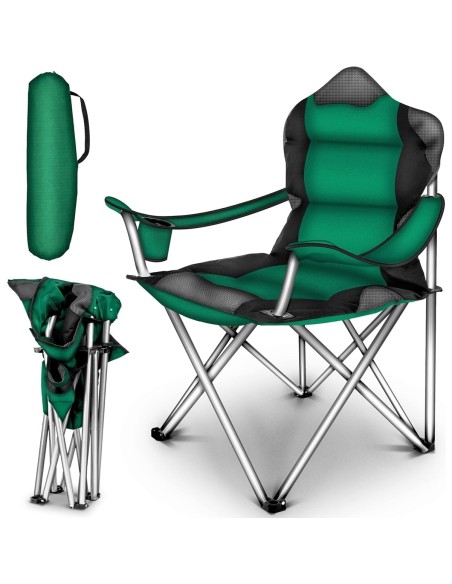 Luxus-Campingstuhl-mit-Armlehnen-und-Getraenkehalter-faltbar-150kg-Angelstuhl-Faltstuhl-Klappstuhl-1