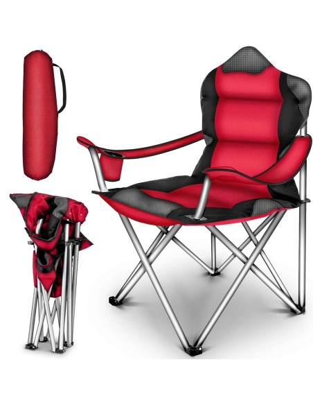 Luxus-Campingstuhl-mit-Armlehnen-und-Getraenkehalter-faltbar-bis-150kg-Angelstuhl-Faltstuhl-Klappstuhl-ot