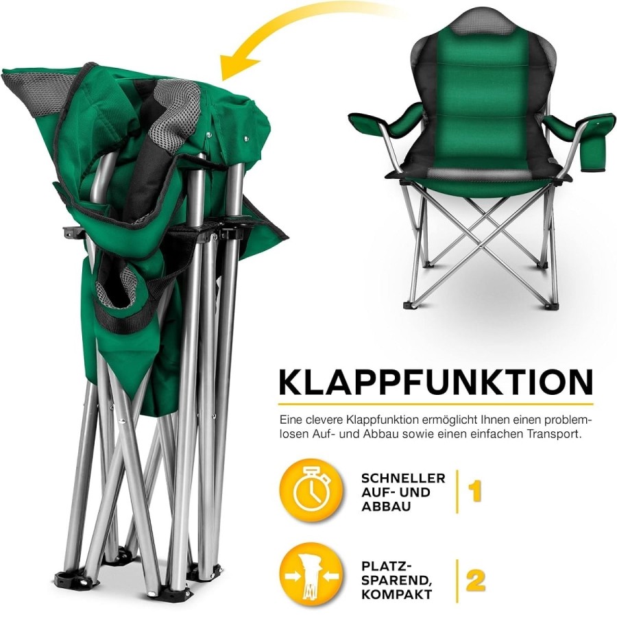 Luxus-Campingstuhl-mit-Armlehnen-und-Getraenkehalter-faltbar-bis-150kg-Angelstuhl-Faltstuhl-Klappstuhl-gruen-6