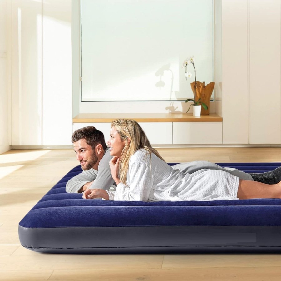 Luftbett-aufblasbare-Schlaf-Matratze-fuer-zwei-Personen-mit-2-Kissen-Luftpumpe-4