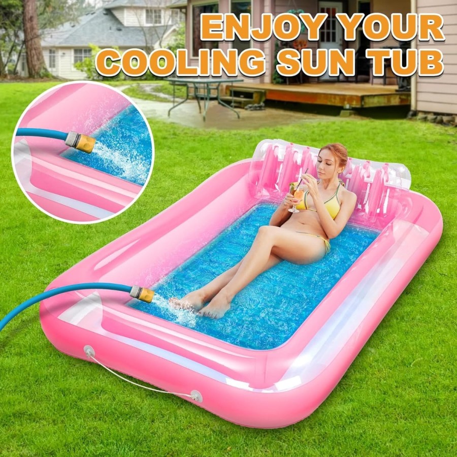 PinkBarby-Luft-Matratze-zwei-Personen-mini-Pool-aufblasbar-reissfest-sehr-leicht-180x120cm-6