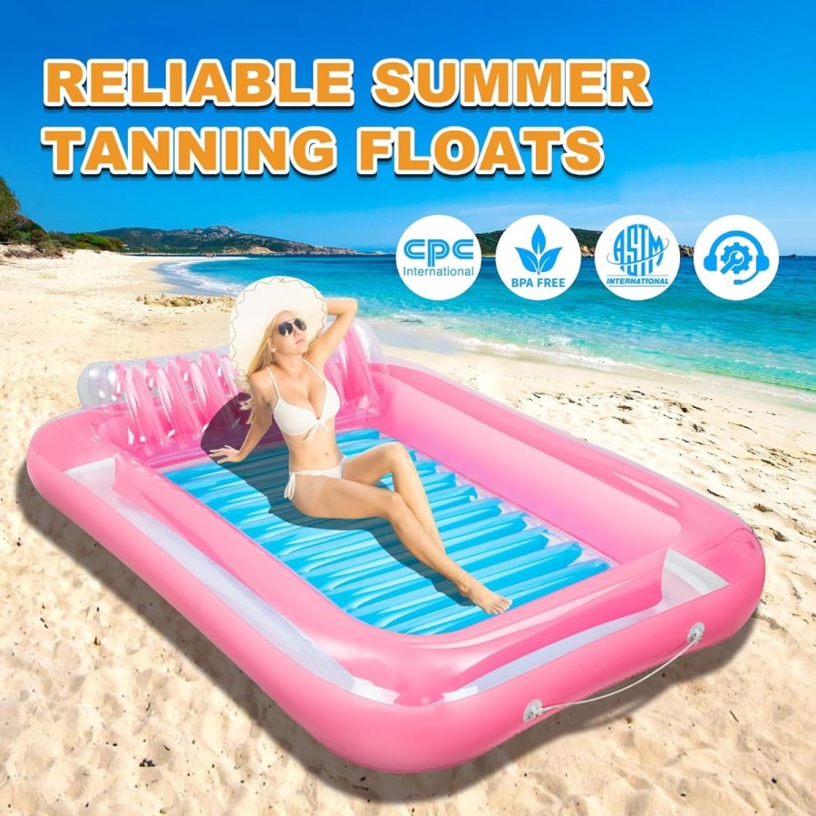 PinkBarby-Luft-Matratze-zwei-Personen-mini-Pool-aufblasbar-reissfest-sehr-leicht-180x120cm-3