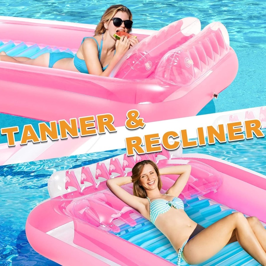 PinkBarby-Luft-Matratze-zwei-Personen-mini-Pool-aufblasbar-reissfest-sehr-leicht-180x120cm-7
