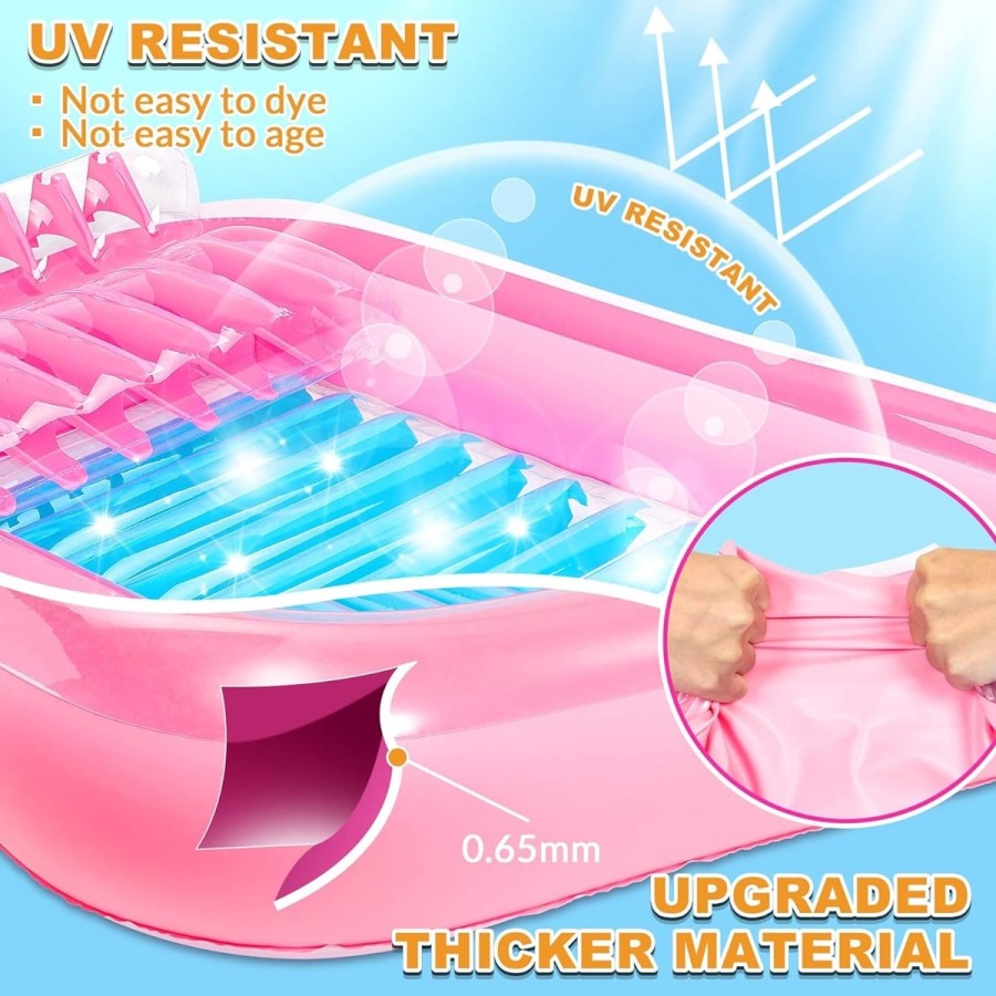PinkBarby-Luft-Matratze-zwei-Personen-mini-Pool-aufblasbar-reissfest-sehr-leicht-180x120cm-8