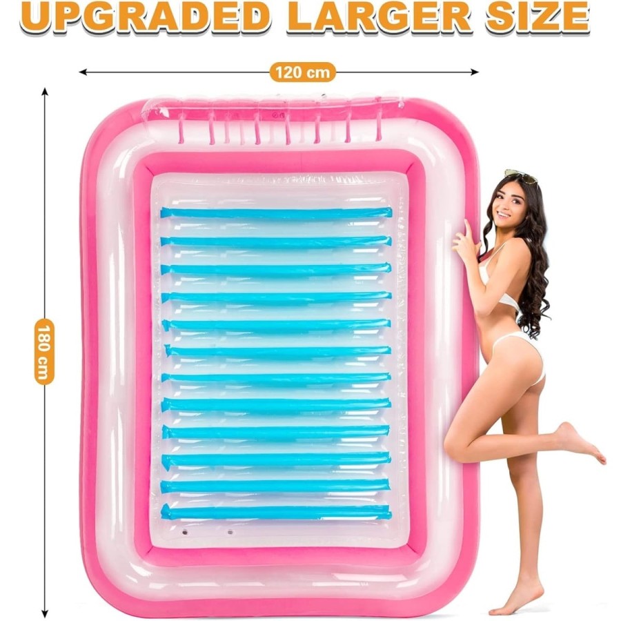 PinkBarby-Luft-Matratze-zwei-Personen-mini-Pool-aufblasbar-reissfest-sehr-leicht-180x120cm-2