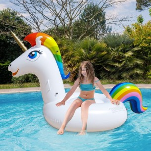 SweetEinhorn-Luftmatratze-Pool-Spielzeug-fuer-Kinder-und-Erwachsene-aufblasbar-reissfest-sehr-leicht-2 2