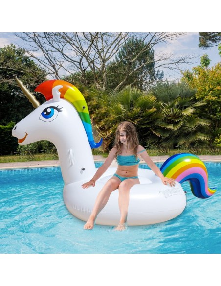 SweetEinhorn-Luftmatratze-Pool-Spielzeug-fuer-Kinder-und-Erwachsene-aufblasbar-reissfest-sehr-leicht-3