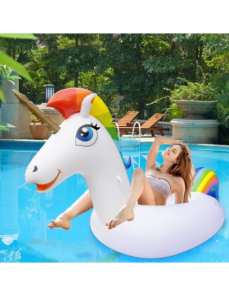 SweetEinhorn-Luftmatratze-Pool-Spielzeug-fuer-Kinder-und-Erwachsene-aufblasbar-reissfest-sehr-leicht-1