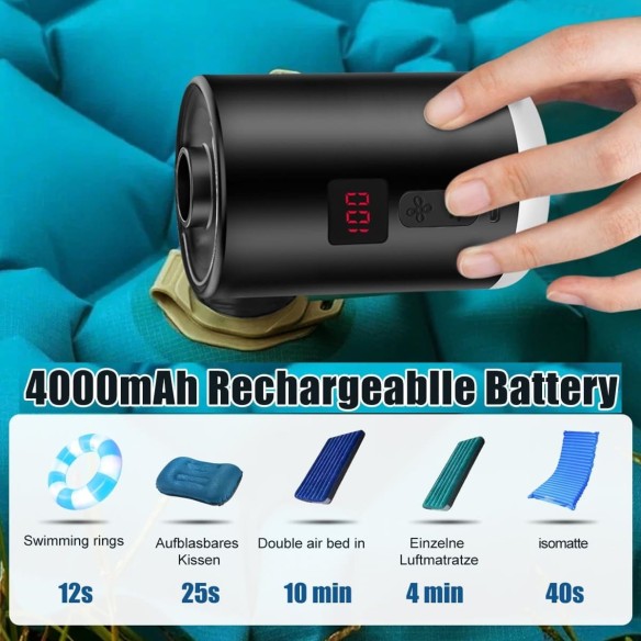Elektrische-Super-Luftpumpe-4000mAh-stark-mit-3-Luftduesen-fuer-aufblasbare-Luftmatratzen-Schwimmringe-Luftbetten-3