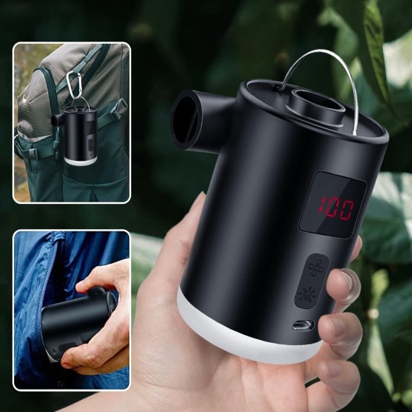 Elektrische-Super-Luftpumpe-4000mAh-stark-mit-3-Luftduesen-fuer-aufblasbare-Luftmatratzen-Schwimmringe-Luftbetten-5