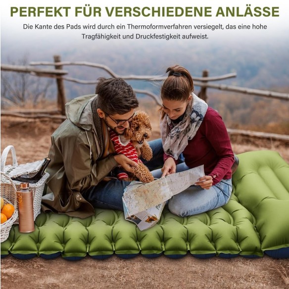 Camping-Isomatte-Matratze-Luftmatratze-selbstaufblasend-mit-Fusspresse-Pumpe-Kissen-8