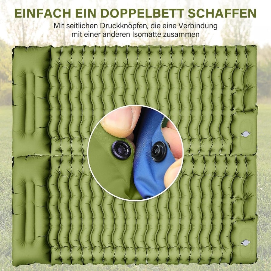 Camping-Isomatte-Matratze-Luftmatratze-selbstaufblasend-mit-Fusspresse-Pumpe-Kissen-5