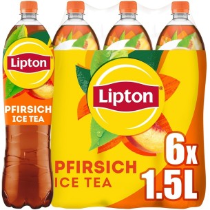 LIPTON-ICE-TEA-Peach-Eistee-mit-Pfirsich-Geschmack-EINWEG-6-x-1-4 2