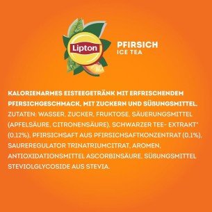 LIPTON-ICE-TEA-Peach-Eistee-mit-Pfirsich-Geschmack-1.5Liter 2