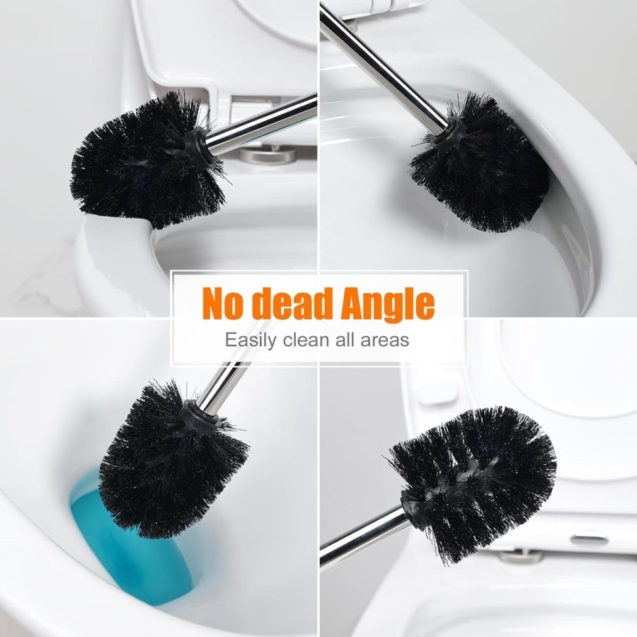 WC-Buerste-schwarz-Toilettenbuerste-Edelstahlstiel-Klobuerste-abnehmbarer-Buerstenkopf-8cm-2