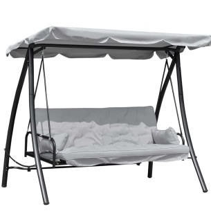 3-Sitzer-Hollywoodschaukel-mit-Liege-Funktion-verstellbarem-Baldachin-209x114x170cm-grau-1