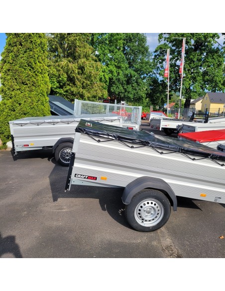 CRAFTMAX-750kg-ALU-Kastenanhaenger-mit-60cm-Aluminiumbordwand-Plane-2