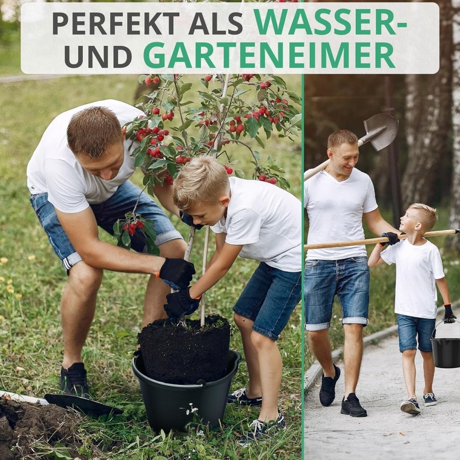 12L-Eimer-mit-Ausguss-Tuelle-Baueimer-Kuebel-fuer-Zement-Moertel-Stabiler-Wassereimer-mit-Skala-10