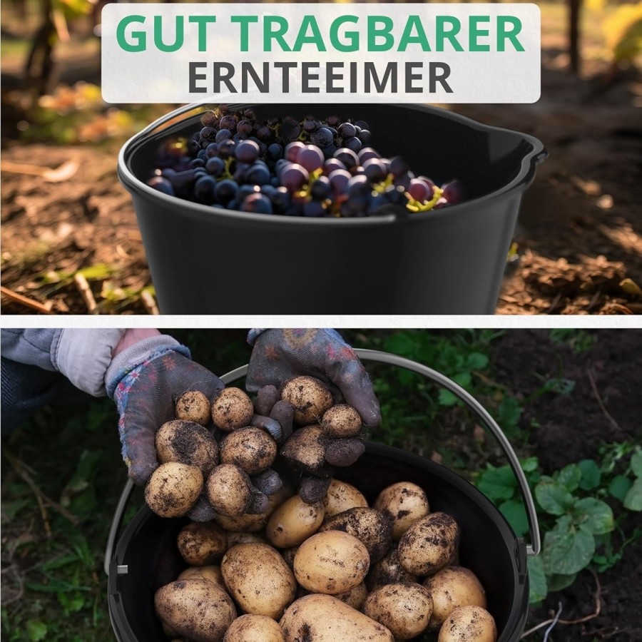 12L-Eimer-mit-Ausguss-Tuelle-Baueimer-Kuebel-fuer-Zement-Moertel-Stabiler-Wassereimer-mit-Skala-7