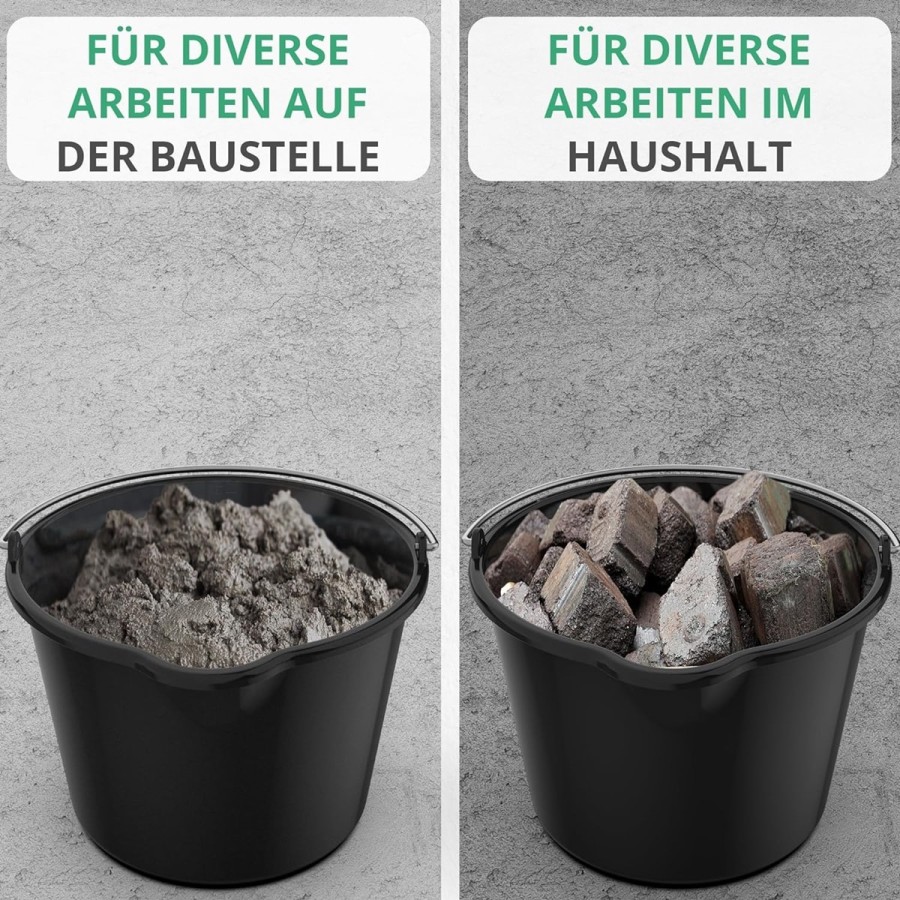 12L-Eimer-mit-Ausguss-Tuelle-Baueimer-Kuebel-fuer-Zement-Moertel-Stabiler-Wassereimer-mit-Skala-8