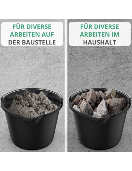 12L-Eimer-mit-Ausguss-Tuelle-Baueimer-Kuebel-fuer-Zement-Moertel-Stabiler-Wassereimer-mit-Skala-8