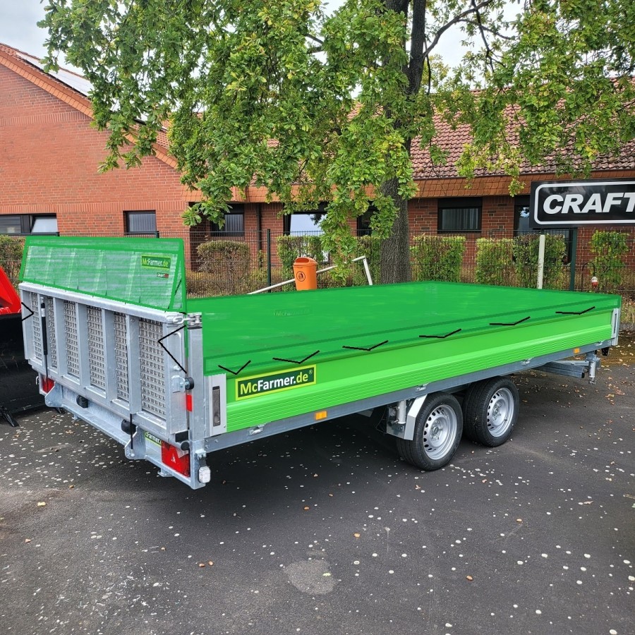 PVC-LKW-Abdeckplane-mit-Haube-fuer-Absenkanhaenger-4.26x2.04m