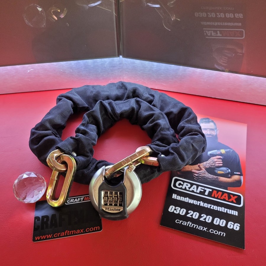 SuperSteel®-Stahlgliederkette-10mm-geschweisst-mit-Stoffschutzhuelle-und-Panzer-Zahlenschloss-120cm-1