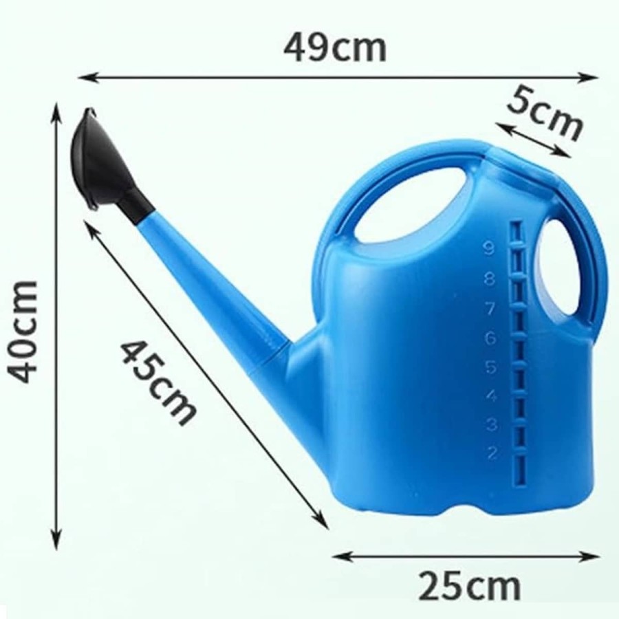 10L-Giesskanne-abnehmbarer-langer-Auslauf-Brausekopf-professionelle-Tank-Befuellung-ohne-Griff-Hinderniss-7
