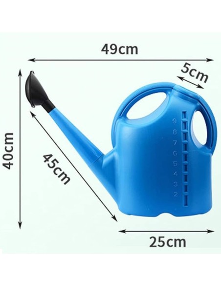 10L-Giesskanne-abnehmbarer-langer-Auslauf-Brausekopf-professionelle-Tank-Befuellung-ohne-Griff-Hinderniss-7