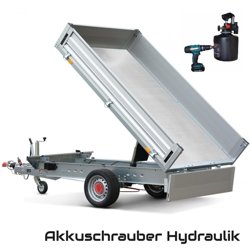 CRAFTMAX-1500kg-ALU-Heckkipper-Akkuschrauber-Hydraulik-Blechauflage-12-mm-Siebdruckholzboden