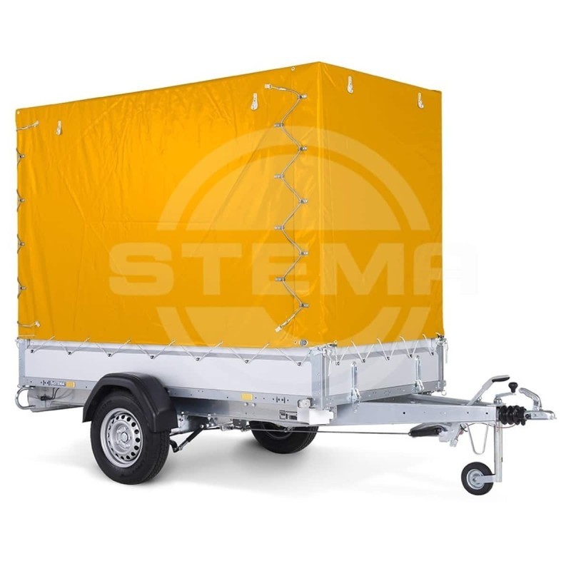 STEMA-PVC-Hochplane-Gestell-Hoehe-1.50m-fuer-Kastenanhaenger-orange