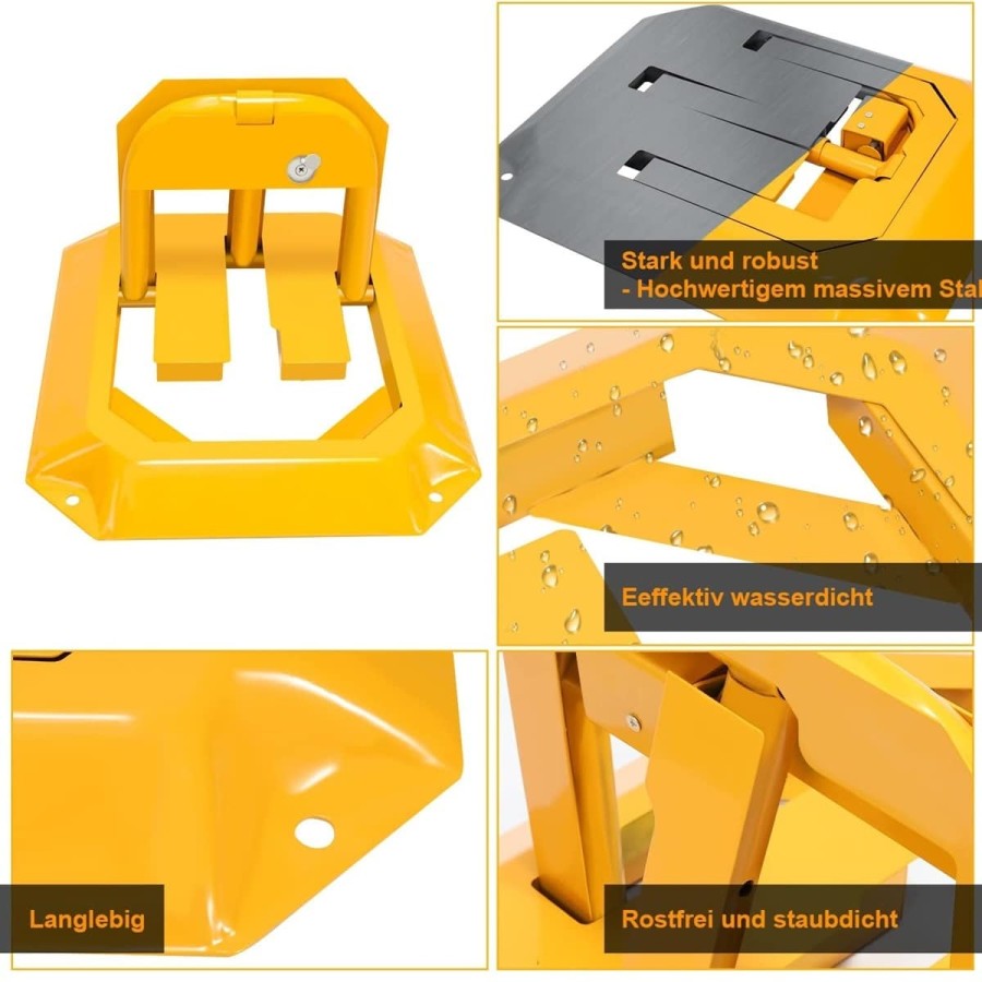 CRAFTMAX-Parkplatzblockierer-Parkplatzsperre-Poller-abschliessbar-2
