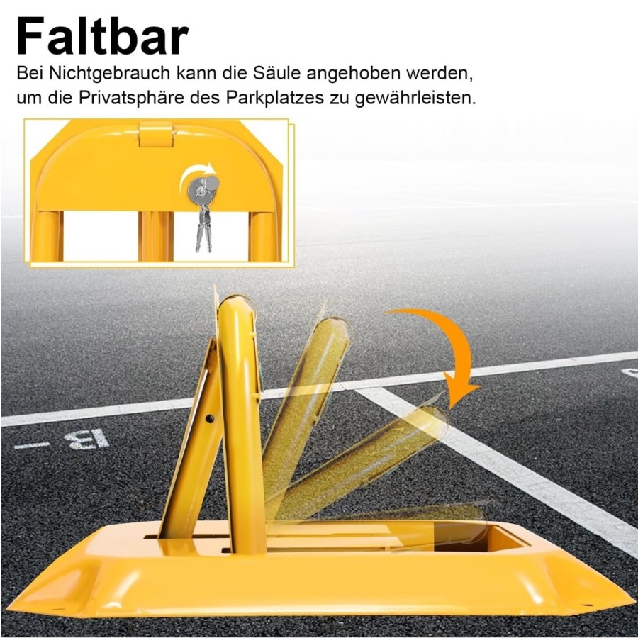 CRAFTMAX-Parkplatzblockierer-Parkplatzsperre-Poller-abschliessbar-3