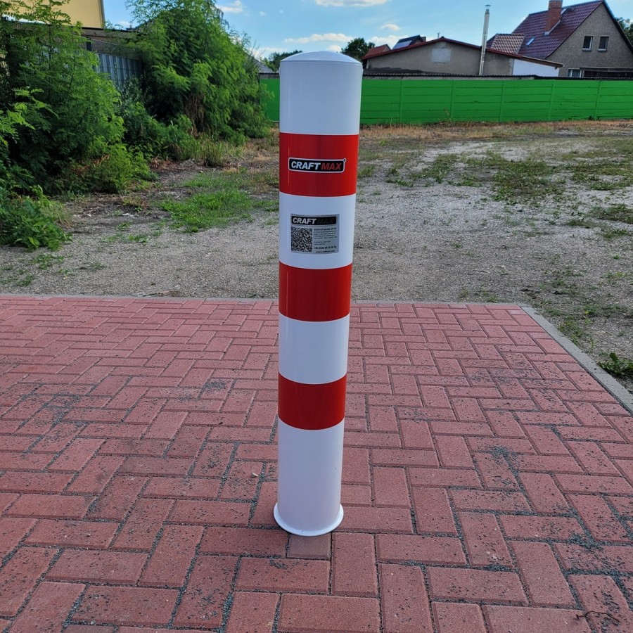 massiver-Stahlrohrpoller-O150x3.2mm-herausnehmbar-Sicherheitsschloss-Bodenhuelse-zum-Einbetonieren-3