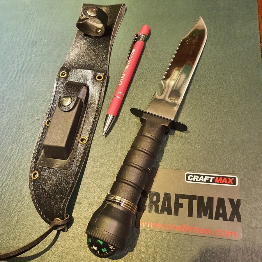 CRAFTMAX-Survival-Ueberlebensmesser-Fahrtenmesser-Kompass-und-Holster-8