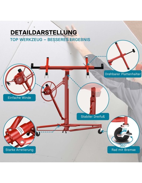 CRAFTMAX-Plattenheber-Montagehilfe-fuer-Trockenbau-5