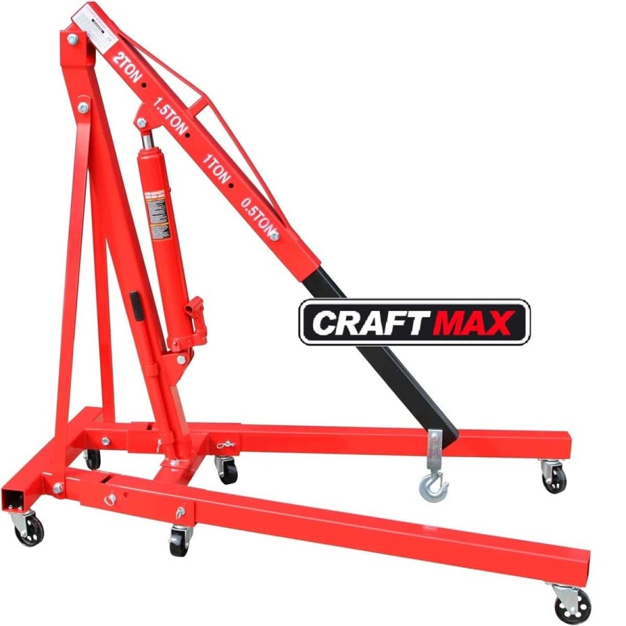 CRAFTMAX-LiftUP-2000kg-hydraulischer-Werkstattkran-zusammenklappbar-6
