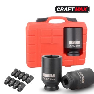 CRAFTMAX-grosse-Achsenmutter-Schlagschrauber-Nuesse-29-30-31-32-33-34-35-36-38mm-Stecknuss-Set-1