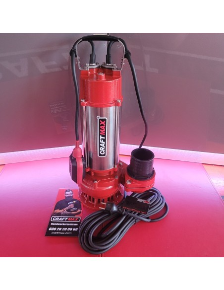 CRAFTMAX-Schmutzwasserpumpe-1500W-Max.-Druck-135-bar-Max.-Foerdermenge-84.000lh-1.400lmin.-Foerderhoehe-135m-1