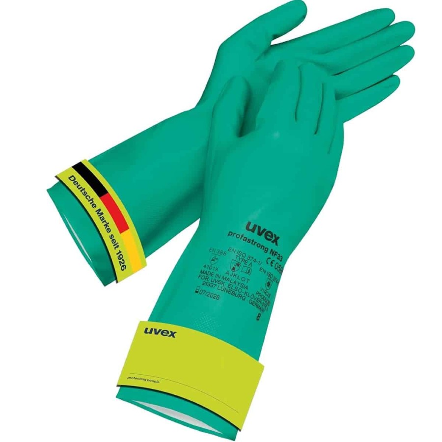 UVEX-Chemikalienschutzhandschuh-gegen-Oele-Fette-Saeuren-Loesungsmittel