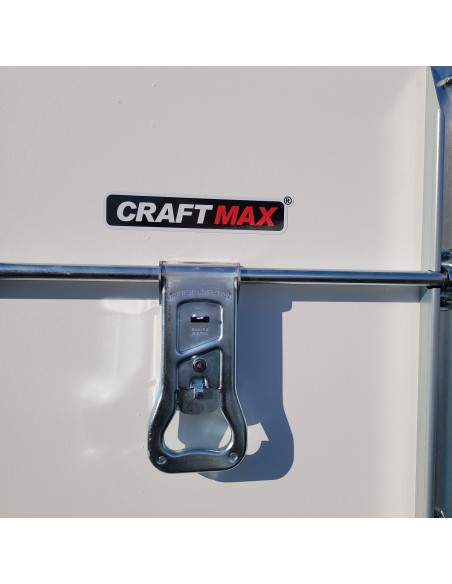 CRAFTMAX-P-BOX-Plywood-Kofferanhaenger-gebremst-1300kg-Rampe-Abstellstuetzen-255×132x154cm-3