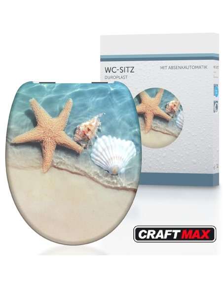Toilettenbrille-Seestern-hochwertige-Qualitaet-Elegantes-Design