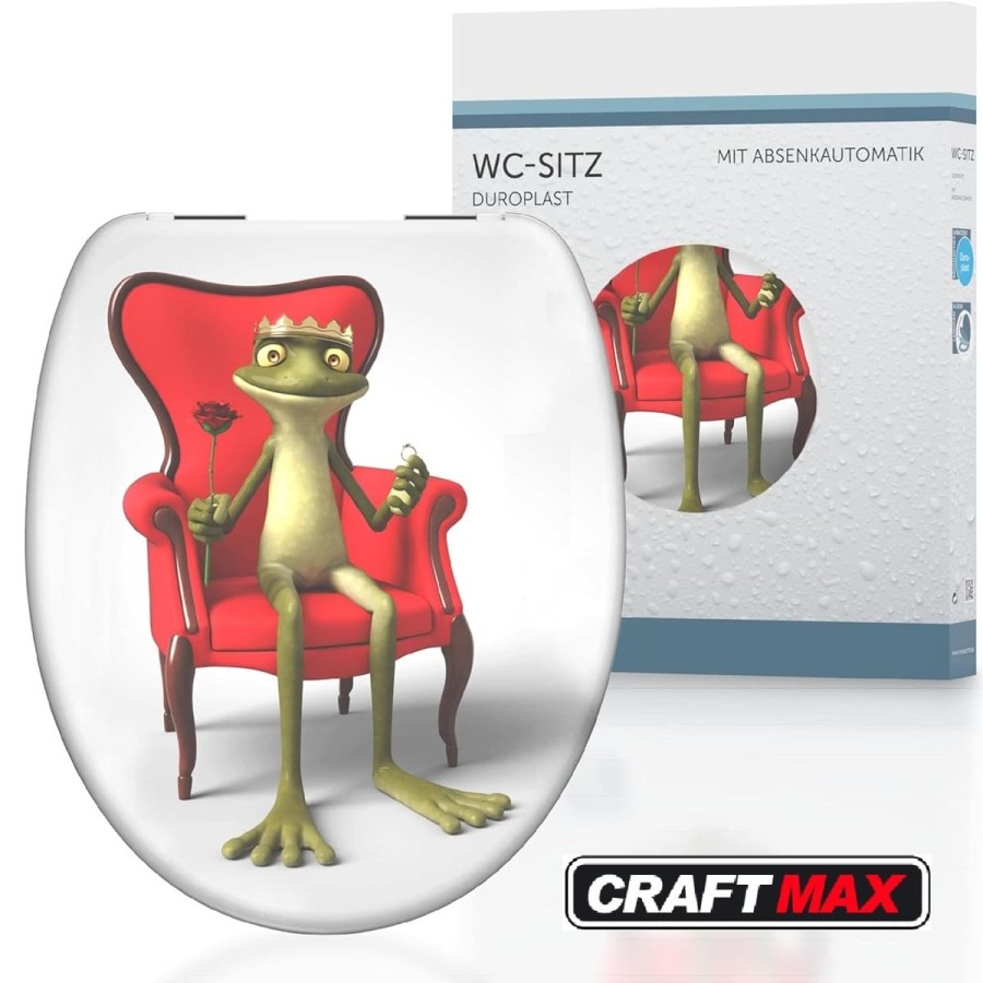 Toilettenbrille-Frosch-Koenig-hochwertige-Qualitaet-Elegantes-Design